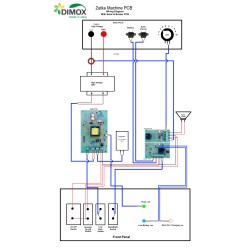 ZATKA MACHINE MAIN PCB, INPUT 12V, OUTPUT 10KV 12KV 15KV