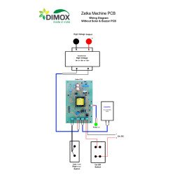 Zatka Machine Main PCB - 12V Input, 8KV to 25KV Output | DIMOX