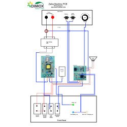 Zatka Machine Main PCB - 12V Input, 8KV to 25KV Output | DIMOX