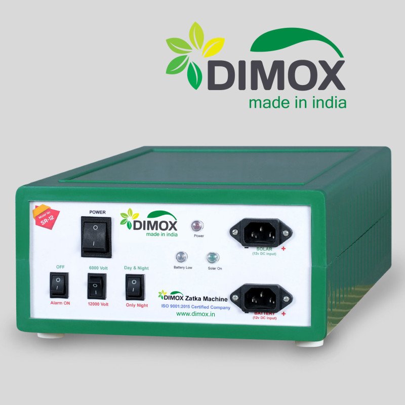 DIMOX ZATKA MACHINE (2X POWER 15KV) SOLAR FENCE ENERGIZER 100 ACRE