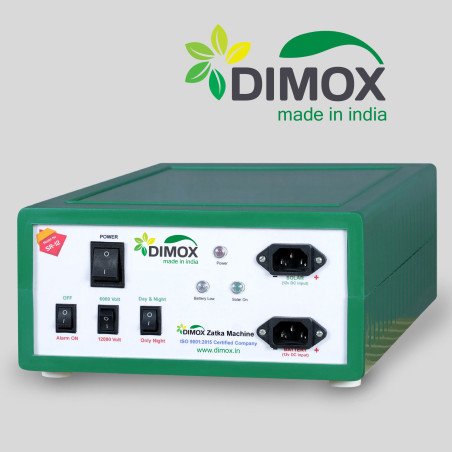 DIMOX ZATKA MACHINE (2X POWER 15KV) SOLAR FENCE ENERGIZER 100 ACRE